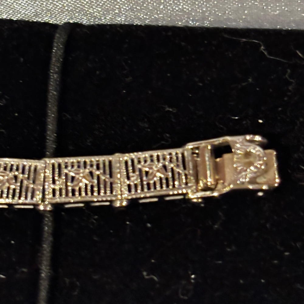 š„Elegant Antique Sapphire & Diamond Bracelet - Picture 7 of 12